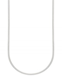 Style, with a bit of an edge. Giani Bernini's squared snake chain necklace is set in sterling silver for a look that's truly stunning. Approximate length: 18 inches. Style, with a bit of an edge. Giani Bernini's squared snake chain necklace is set in sterling silver for a look that's truly stunning. Approximate length: 18 inches.