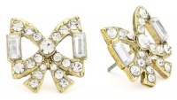 Betsey Johnson Iconic Love Bird Crystal Bow Stud Earrings Betsey Johnson Iconic Love Bird Crystal Bow Stud Earrings