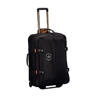 The Victorinox expandable wheeled suitcase boasts a spacious main compartment with straps, a mesh pocket, and 2 zip expansion. A large front zip pocket offers for quick access to important items. External strap system keeps contents secure. Removable Attach-a-bag strap secures an additional bag to the front for consolidated travel. Sturdy rear corner guards and TPE plastic kick plates protect vulnerable areas. One-touch dual trolley handle system. YKK Racquet Coil zippers provide superior strength. The Victorinox expandable wheeled suitcase boasts a spacious main compartment with straps, a mesh pocket, and 2 zip expansion. A large front zip pocket offers for quick access to important items. External strap system keeps contents secure. Removable Attach-a-bag strap secures an additional bag to the front for consolidated travel. Sturdy rear corner guards and TPE plastic kick plates protect vulnerable areas. One-touch dual trolley handle system. YKK Racquet Coil zippers provide superior strength.