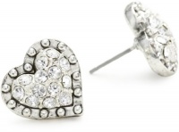 Betsey Johnson Crystal Heart Stud Earrings Betsey Johnson Crystal Heart Stud Earrings