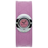 GUCCI Women's YA112521 Twirl Collection Light Pink Rubber Watch GUCCI Women's YA112521 Twirl Collection Light Pink Rubber Watch
