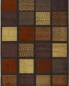 Area Rug 5x7 Rectangle Contemporary Chocolate-Dark Red Color - Surya Basilica Rug from RugPal