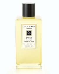 Vanilla & Anise, the latest fragrance from the World of Jo Malone™, transports you to the floral landscape of Madagascar and captures the fleeting moment of the blossoming rare vanilla orchid. Vanilla & Anise Bath Oil gently fragrances and moisturizes the skin. Lush and softly foaming, it's pure relaxation. Vanilla & Anise, the latest fragrance from the World of Jo Malone™, transports you to the floral landscape of Madagascar and captures the fleeting moment of the blossoming rare vanilla orchid. Vanilla & Anise Bath Oil gently fragrances and moisturizes the skin. Lush and softly foaming, it's pure relaxation.