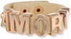 BCBGeneration Cream Canvas and Rose Gold Amor Affirmation Bracelet