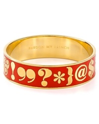 Speak chic with this delicately styled bangle from kate spade new york. Speak chic with this delicately styled bangle from kate spade new york.