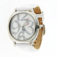 Juicy Couture Women's 1900691 Prep White Leather Strap Watch Juicy Couture Women's 1900691 Prep White Leather Strap Watch
