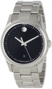 Movado Men's 0606481 Movado Sportivo Stainless-Steel Black Museum Dial Bracelet Watch