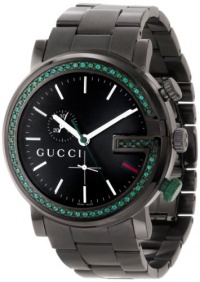 Gucci Unisex YA101349 G-Chrono Black PVD 60 Green Topaz Case Watch Gucci Unisex YA101349 G-Chrono Black PVD 60 Green Topaz Case Watch