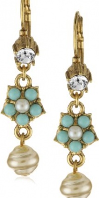 Antiquities Couture Vintage-Inspired Couture Faux Pearl and Crystal Drop Earrings Antiquities Couture Vintage-Inspired Couture Faux Pearl and Crystal Drop Earrings
