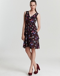 Abloom with seasonal style, this MARC BY MARC JACOBS belted dress boasts a wild-flower print for a runway-inspired look with all the charms of summer. Abloom with seasonal style, this MARC BY MARC JACOBS belted dress boasts a wild-flower print for a runway-inspired look with all the charms of summer.