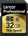 Lexar 32GB Professional 133x SDHC Memory Card (LSD32GCRBNA133)