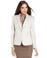 Textured fabric adds another dimension to the sophisticated style of Tahari by ASL's jacket. Textured fabric adds another dimension to the sophisticated style of Tahari by ASL's jacket.