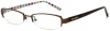 Kate Spade Women's Francie MT10 Rectangle Reading Glasses,Matte Brown Frame/Demo Lens,1.00