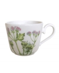 A natural for casual dining, the Althea Nova after-dinner cup by Villeroy & Boch features durable porcelain planted with delicate herbs for a look that's fresh from the garden. A natural for casual dining, the Althea Nova after-dinner cup by Villeroy & Boch features durable porcelain planted with delicate herbs for a look that's fresh from the garden.