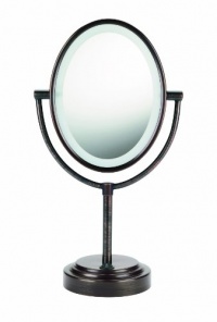 Conair BE47BR Double-Sided Illuminated Oval Mirror, Oiled Bronze Conair BE47BR Double-Sided Illuminated Oval Mirror, Oiled Bronze