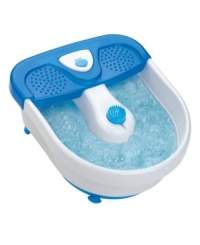 Your feet work hard to get you where you need to go. Reward them with a rejuvenating spa treatment, complete with bubbles, heat and three pedicure attachments for a positively pampering experience from heel to toe. One-year limited warranty. Model FB27. Your feet work hard to get you where you need to go. Reward them with a rejuvenating spa treatment, complete with bubbles, heat and three pedicure attachments for a positively pampering experience from heel to toe. One-year limited warranty. Model FB27.