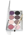 Olivia Chantecaille shares her personal color palette of cool-toned eye and cheek shades for this elegant, refillable case. Contains seven eye shades including Perle, Granite, Quartz, Obsedian, Tanzanite, Peony, and Zinc and the cheek shade, Joy. This sophisticated nickel case is complete with a grand size mirror and mini Basic Eye Brush.