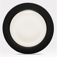 Noritake Colorware Graphite Rim Dinner Plate Noritake Colorware Graphite Rim Dinner Plate