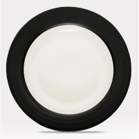 Noritake Colorware Graphite Rim Dinner Plate