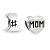 Bling Jewelry 925 Sterling Silver Number 1 Charm Mom Heart Bead Set Fits Pandora