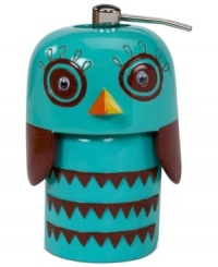 Hoo says owls only come out at night? Wise up to the new look in bath with the Give a Hoot soap and lotion dispenser, featuring a whimsical owl shape in a palette that's just right, morning or midnight. Hoo says owls only come out at night? Wise up to the new look in bath with the Give a Hoot soap and lotion dispenser, featuring a whimsical owl shape in a palette that's just right, morning or midnight.