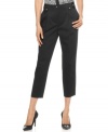 These easy cropped capris from Jones New York Signature borrow from the boys, but have a feminine silhouette made just for you!