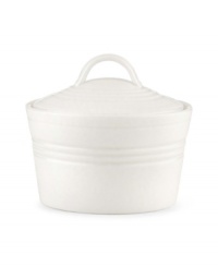 Find style and substance in the Tin Can Alley sugar bowl. Concentric grooves give the Lenox dinnerware an understated elegance in versatile white bone china. Find style and substance in the Tin Can Alley sugar bowl. Concentric grooves give the Lenox dinnerware an understated elegance in versatile white bone china.