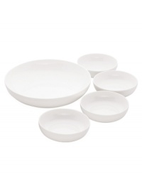 Find style and substance in the Tin Can Alley pasta set. Concentric grooves give the Lenox bowls an understated elegance in versatile white bone china. Find style and substance in the Tin Can Alley pasta set. Concentric grooves give the Lenox bowls an understated elegance in versatile white bone china.