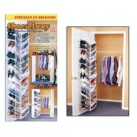 Shoes Away 30 Pair Shoe Hanging Closet Door Storage Space Saver Shoes Away 30 Pair Shoe Hanging Closet Door Storage Space Saver