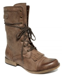 Rough and rugged with kiltie detail at the vamp, the Dover booties by Roxy are a great way to add definition and style to your fall looks. Rough and rugged with kiltie detail at the vamp, the Dover booties by Roxy are a great way to add definition and style to your fall looks.