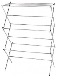 Household Essentials Folding Clothes Drying Rack, Chrome Household Essentials Folding Clothes Drying Rack, Chrome