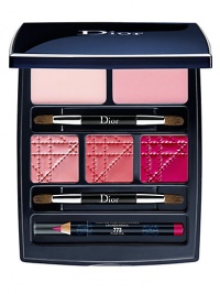 Create the perfect holiday lip with this limited edition palette - filled with Dior's favorite lip products including 3 Rouge Dior Lipsticks, 1 Mini Lip Liner, Creme de Rose Lip Balm, and Lip Maximizer. The palette also includes dual-sided applicators and tips on how to create an iconic Dior lip look. Create the perfect holiday lip with this limited edition palette - filled with Dior's favorite lip products including 3 Rouge Dior Lipsticks, 1 Mini Lip Liner, Creme de Rose Lip Balm, and Lip Maximizer. The palette also includes dual-sided applicators and tips on how to create an iconic Dior lip look.
