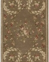 Nourison Zanibar Aubusson Brown 2.0-Feet by 2.9-Feet Polyacrylic Area Rug