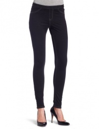 HUE Womens Solid Skinny Jegging, Black, X-L (4)