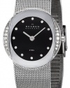 Skagen Women's O689SSSB Quartz Black Dial Stainless Steel Watch