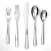 Modern, clean lines make this everyday flatware set suitable to casual dining or formal occasions.