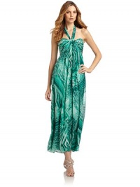 THE LOOKAbstract animal print on a flowy chiffon overlayHalter strap with elastic back insetPleated bust with rhinestone and bead embellishmentsSoft pleats at centerMaxi lengthSide zipper with hook-and-eye closureTHE FITAbout 50 from top to hemTHE MATERIALPolyesterFully linedCARE & ORIGINDry cleanImportedModel shown is 5'11 (180cm) wearing US size 4. THE LOOKAbstract animal print on a flowy chiffon overlayHalter strap with elastic back insetPleated bust with rhinestone and bead embellishmentsSoft pleats at centerMaxi lengthSide zipper with hook-and-eye closureTHE FITAbout 50 from top to hemTHE MATERIALPolyesterFully linedCARE & ORIGINDry cleanImportedModel shown is 5'11 (180cm) wearing US size 4.