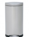 simplehuman Semi-Round Step Trash Can, Fingerprint-Proof Brushed Stainless Steel, 30 Liters /8 Gallons