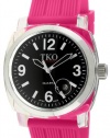 TKO ORLOGI Women's TK558-BF Milano Junior Acrylic Case Black Dial Watch