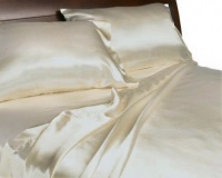Royal Opulance Luxurious Satin Queen Sheet Set,Ivory Royal Opulance Luxurious Satin Queen Sheet Set,Ivory