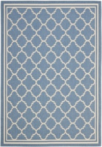 Safavieh Courtyard Collection CY6918-243 Blue and Beige Indoor/Outdoor Area Rug, 2-Feet 7-Inch by 5-Feet Safavieh Courtyard Collection CY6918-243 Blue and Beige Indoor/Outdoor Area Rug, 2-Feet 7-Inch by 5-Feet