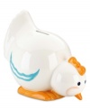 Help your little one start her very own nest egg with this Pitter Patter chick bank from Gorham. A cute alternative to the traditional piggy, with fun colors and a cartoon feel.