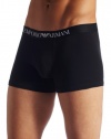 Emporio Armani Men's Cotton Stretch Boxer Brief, Black, Medium