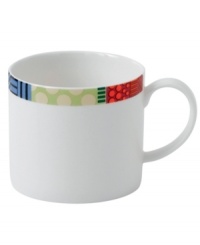 Make your table a masterpiece. Royal Doulton's Paolozzi teacup is trimmed with vibrant graphic designs inspired by the work of Sir Eduardo Paolozzi, a pivotal figure in pop art history. Make your table a masterpiece. Royal Doulton's Paolozzi teacup is trimmed with vibrant graphic designs inspired by the work of Sir Eduardo Paolozzi, a pivotal figure in pop art history.
