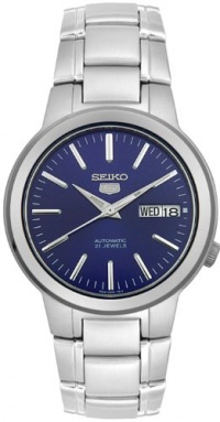Seiko Men's SNKA05K Seiko 5 Automatic Blue Dial Stainless Steel Watch Seiko Men's SNKA05K Seiko 5 Automatic Blue Dial Stainless Steel Watch