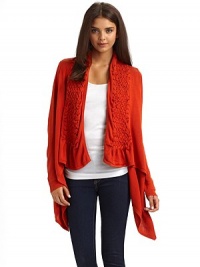 THE LOOKOpen front style Smocked details at front panel Long sleeves Cascading asymmetrical hemTHE FITAbout 34 from shoulder to hemTHE MATERIALSilkCARE & ORIGINDry clean Imported THE LOOKOpen front style Smocked details at front panel Long sleeves Cascading asymmetrical hemTHE FITAbout 34 from shoulder to hemTHE MATERIALSilkCARE & ORIGINDry clean Imported
