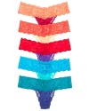 A flattering two tone low-rise thong in fun fashion colors!