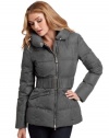 GUESS by Marciano Ashli Heathered Puffer Jacket, CHARCOAL HEATHER (MEDIUM)