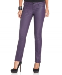Look sleek and stylish in these petite skinny jeans from Seven7 -- featuring an array of brilliantly colored coated washes! Look sleek and stylish in these petite skinny jeans from Seven7 -- featuring an array of brilliantly colored coated washes!