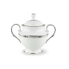 Crafted of Lenox fine bone china accented with 24 karat gold and precious platinum. Dishwasher-safe.